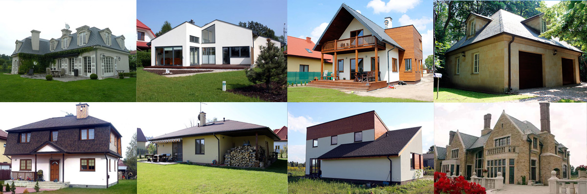 Budowa domu - przykładowe realizacje firmy budowlanej NOKON